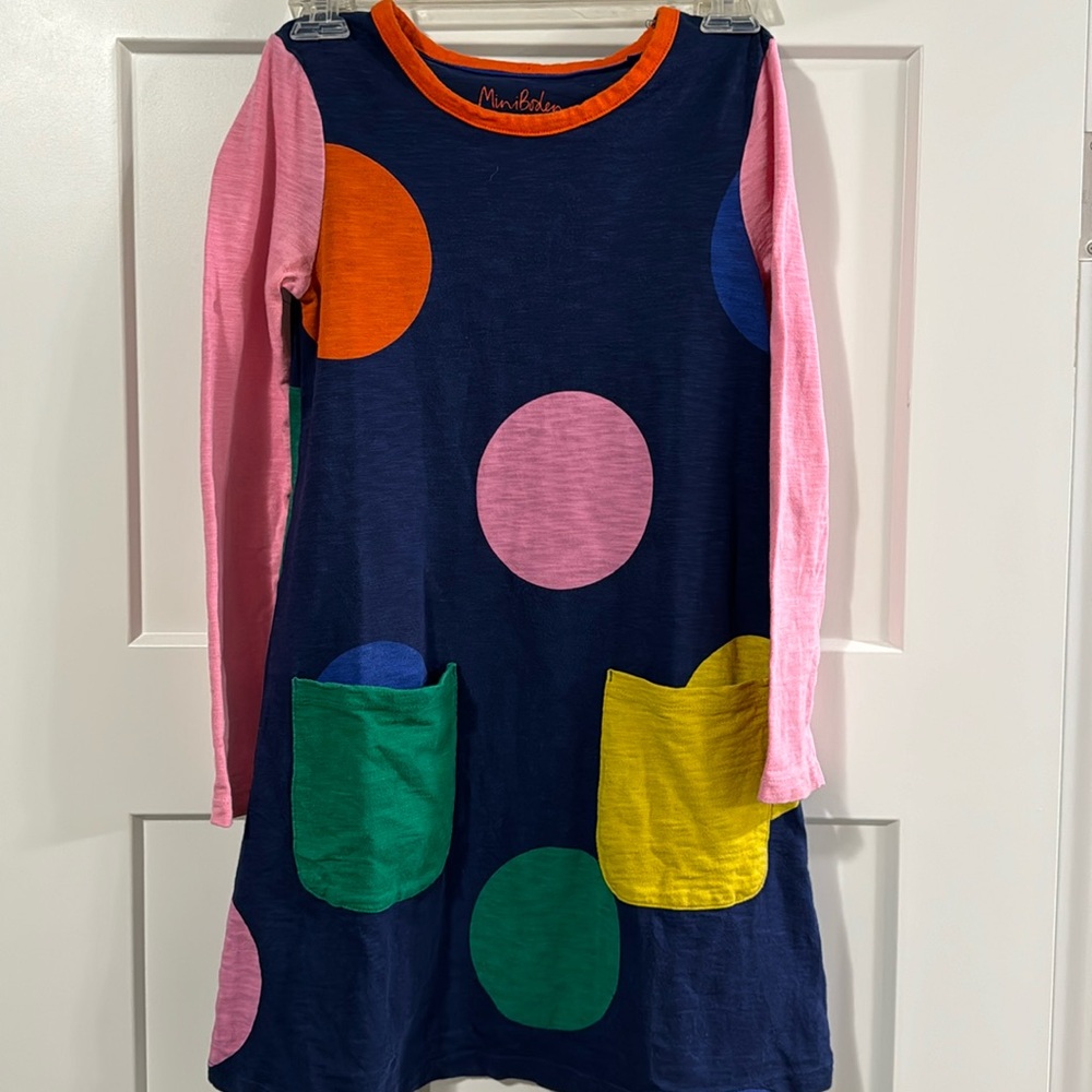 Mini Boden dress long sleeves 8-9